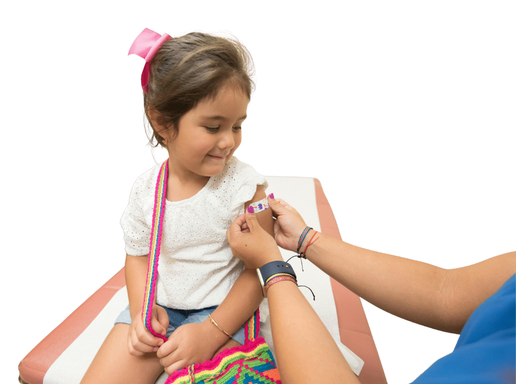 patient experience little girl bandaid